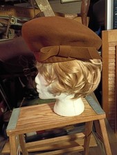 Vtg 1940s/50s Berkshires Ladies U.S.A Made 100 Wool Felt Hat Mohn Brothers Co.