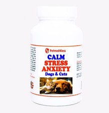CALM ANXIETY  STRESS FOR PETS - Anxiety Supplement for DOGS  CATS - Made USA