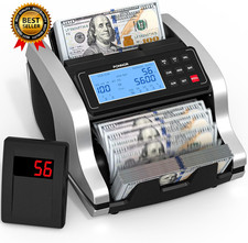 Money Counter Machine with Value Count UV MG IR MT DD Counterfeit Bill...