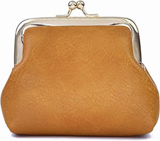 Coin Purse, Kiss Lock Coin Purse for Women, Large Capacity Coin Pouch,Vintage Ch