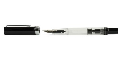 TWSBI ECO Kolbenfüllhalter Schwarz Kolbenfüller Demonstrater EF F M B Stub 1.1