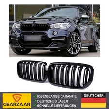 Kühlergrill Nieren Grill für BMW X5 E70 X6 E71 E72 Schwarz Satz Paar L+R