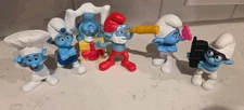 Smurfs Kenner Lot Of 6 2011 McDonalds Smurfs Figures Smurfete Papa and more