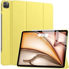 Case for iPad Pro 12.9-Inch 2020/2018 Model, 4th/3rd Gen, Auto Wake/Sleep Yellow