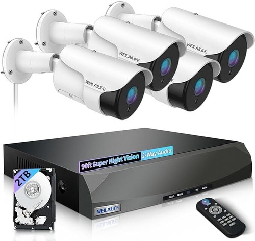 【90ft Super Night Vision】 Wired Security Camera System, Video Camera System for - Picture 7 of 7