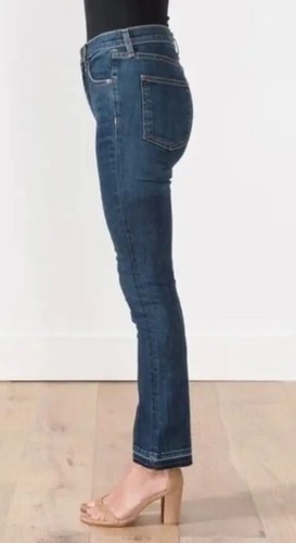 Jeans alla caviglia Veronica Barba Carolyn 10” bambino blu vintage con sfilacciatura 24 x 27 - Foto 2 di 12