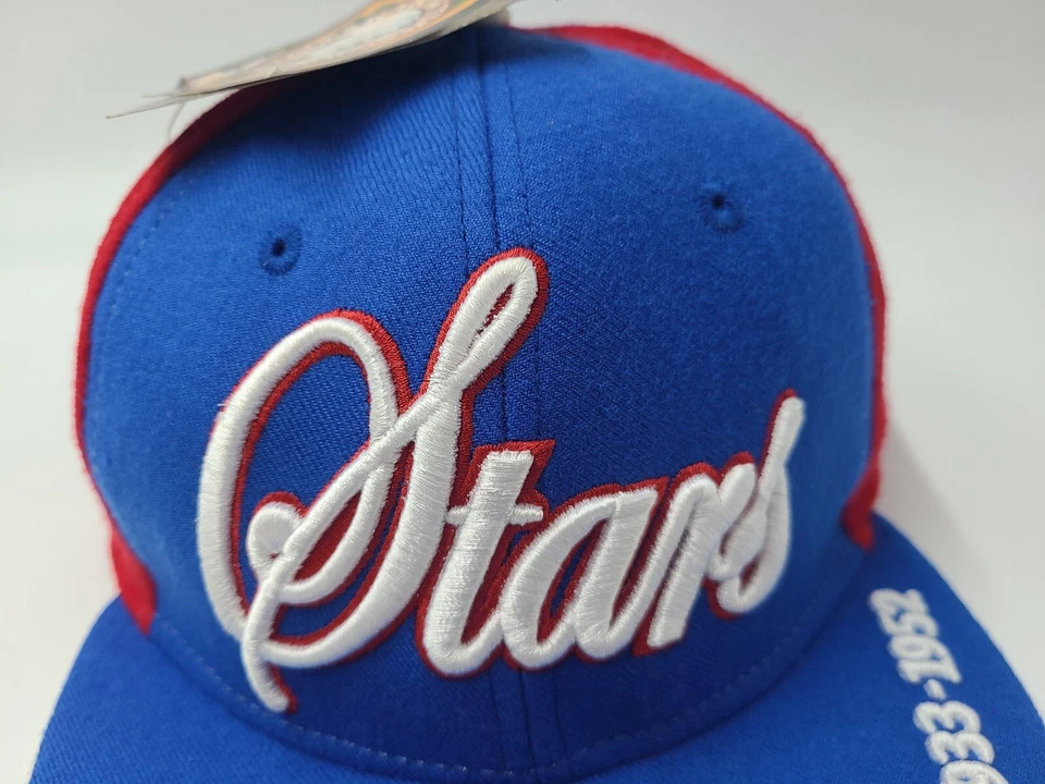 Gorra de béisbol vintage Philadelphia Stars ajustada 7 3/4 liga negra azul rojo Foto 4 de 4