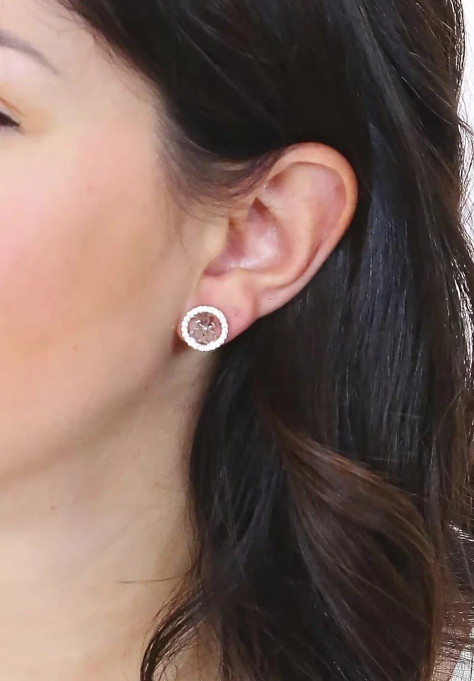 GUESS PAVE 4G-LOGO STUDS Damenohrringe Rhodium, Ohrringe Women Earrings - Bild 2 von 4