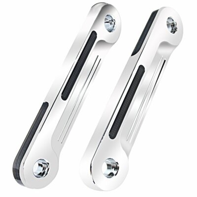Chrome LED Flush Fork Turn Signal Brackets For Harley Touring Street Glide 96-13