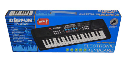 Bigfun BF-430A1 37 Tasten Keyboard Piano in schwarz Kinder Keyboard Spielzeug