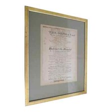 Teatro inglese inizio XIX secolo Royal Covent Garden Broadside, incorniciato