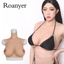 Roanyer Silicone boobs H Cup East-west Breast Forms for Crossdresser Drag Queen