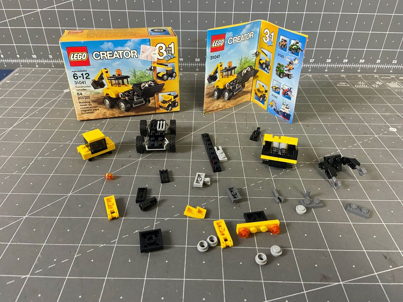 Lego Creator 3 in 1 # 31041 Construction Vehicles