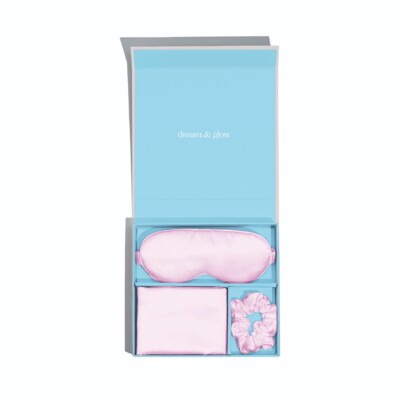 Silberwolke rosa Satin Geschenkset angereichert mit Silberionen