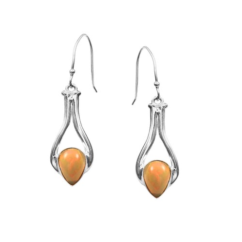 YAXUN 925 Sterling Silver Red Earrings For Women Red Shell Pearl Dangle Drop Hook Earrings Fashion Jewellery Gifts For Ladies and Girls