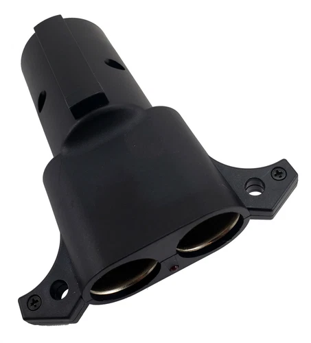 NAPA Trailer Wiring Connector Adapter 7 Blade to Dual Cigarette Lighter (Reese)