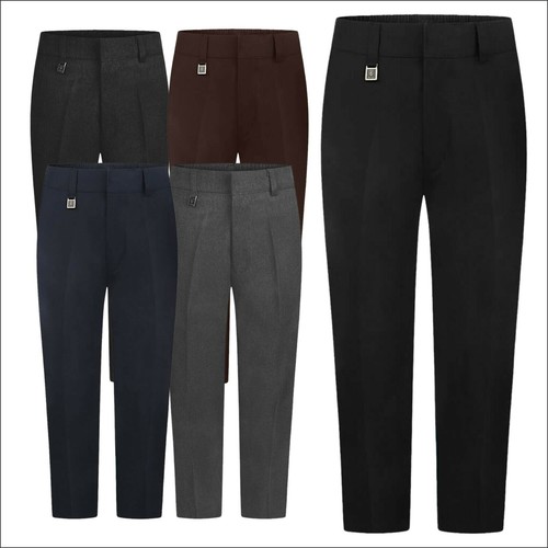 ZECO New School Uniform Trousers Sturdy Fit Boys School wear Pants 4/5 to 16/17 | eBay