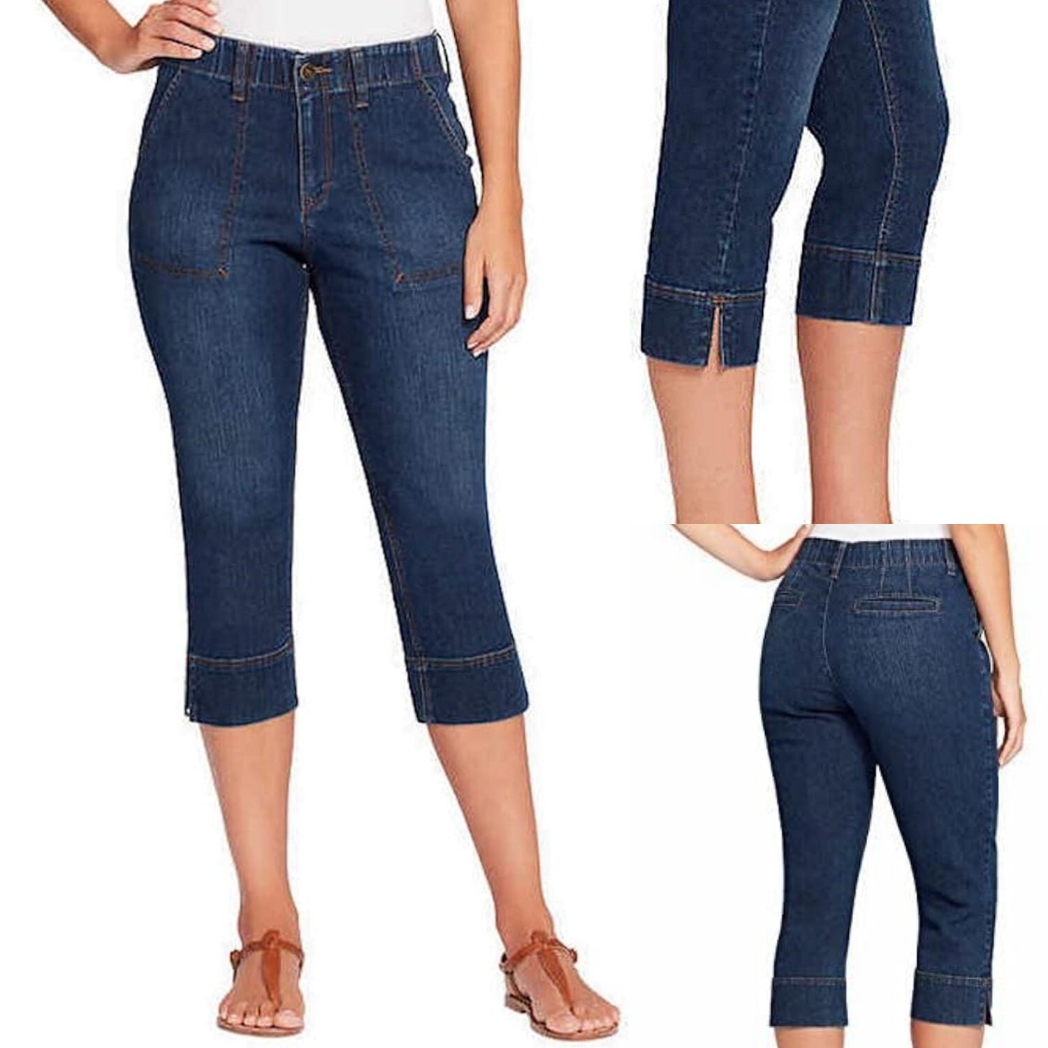 Blue Dark Wash Tag Size 6  Fits 31" W