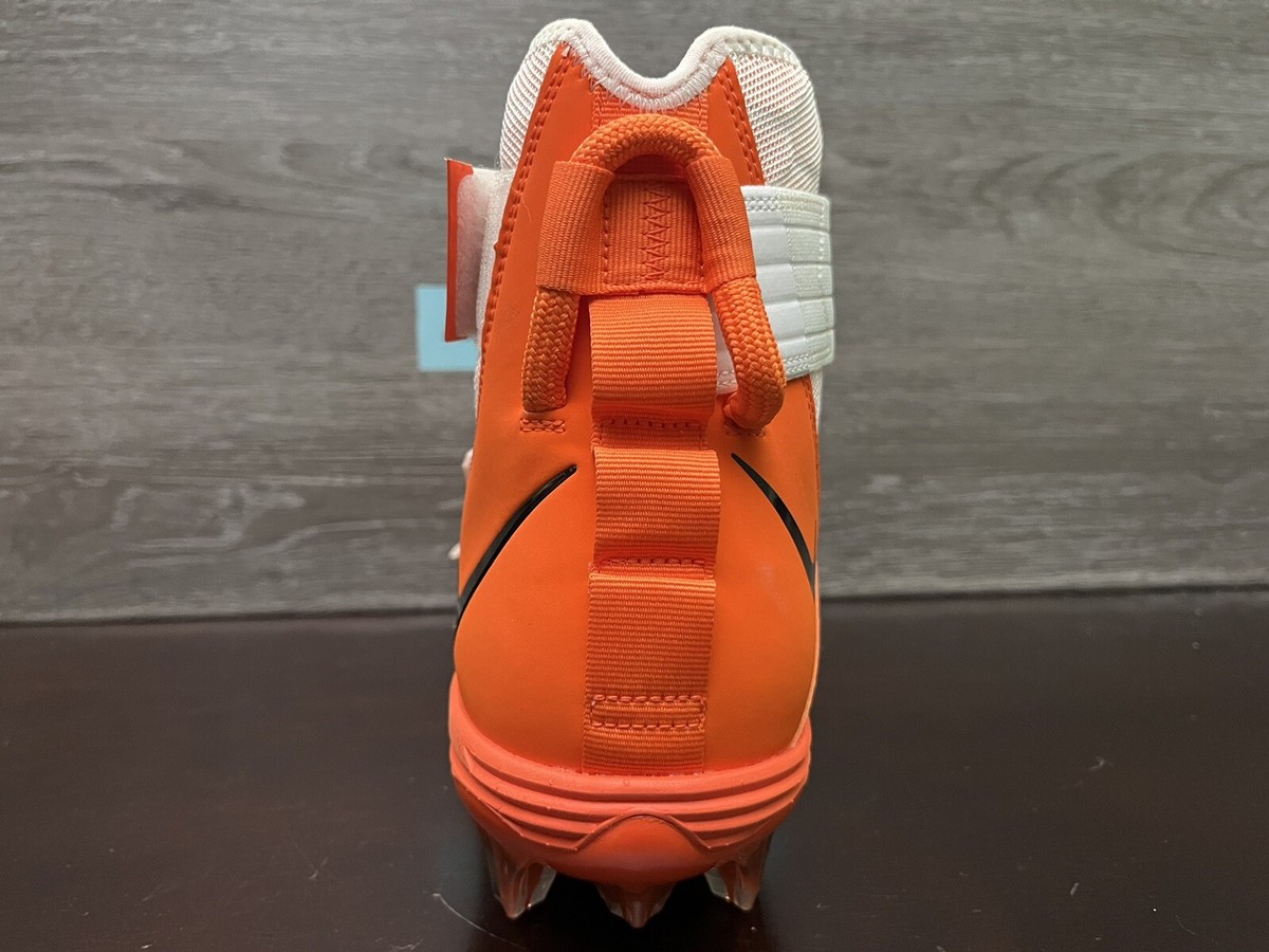 Nike Force Savage Elite 2 Football Cleats White Orange Men