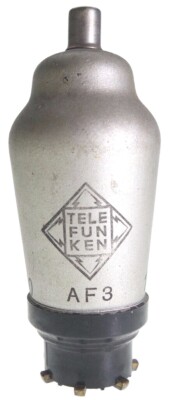 AF3 = WE33 = A4AMS3 = TAF3 = TF3 Telefunken Radio Röhre Tube well tested #3872