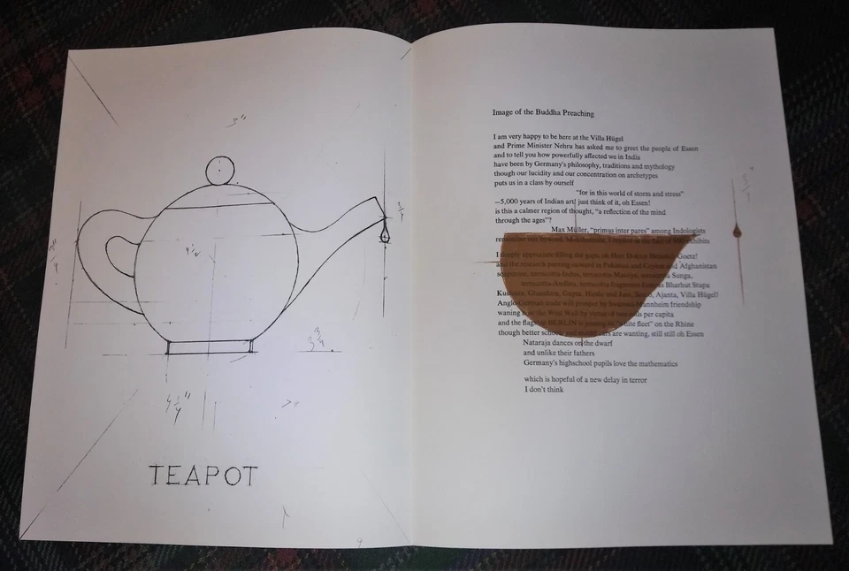 CLAES OLDENBURG 'Tetera' 1967 Edición Limitada Litografía Frank O'Hara en memoria de mi... Foto 4 de 4