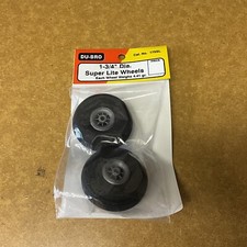 Du-bro Super Lite 1 34 Diameter Airplane Wheels 175sl New