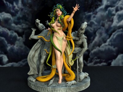 MEDUSA UNpainted  SFW 1/6 FANTASY female FIGURINE 2024 exclusive 3Dprints