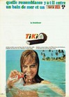 Publicité Advertising 1120 1966 Tiki barre chocolatée noix coco bain de mer