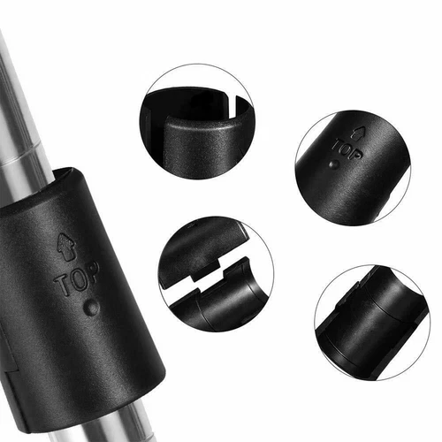 4Sets Chrome Wire Shelving Shelf Locking Pole Clips Plastic Black Post Tube Clip - Picture 10 of 12