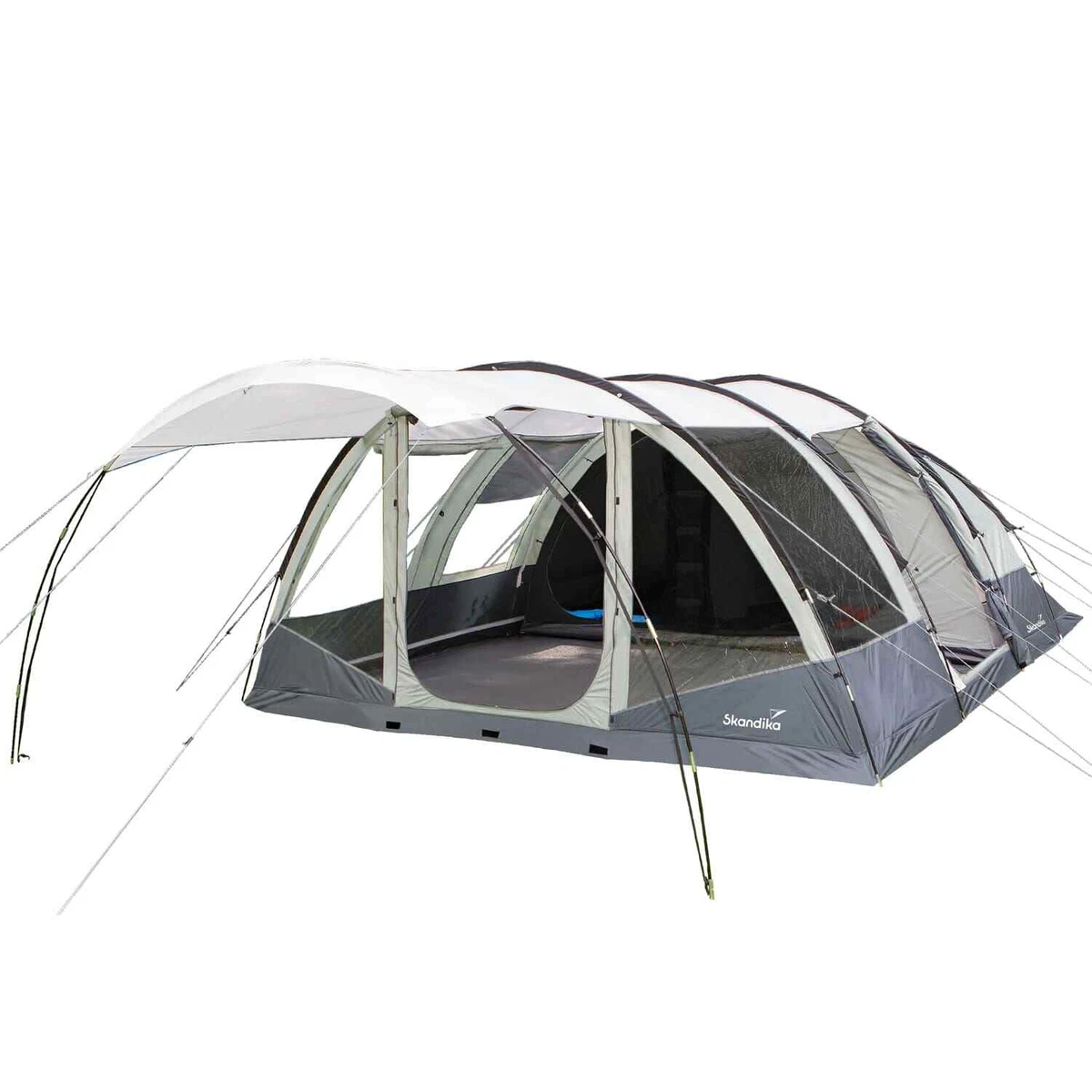 Skandika Nimbus – Grande Tente Familiale Pour 12 Personnes, Bleu Et Gris, Idéale Pour Le Camping été