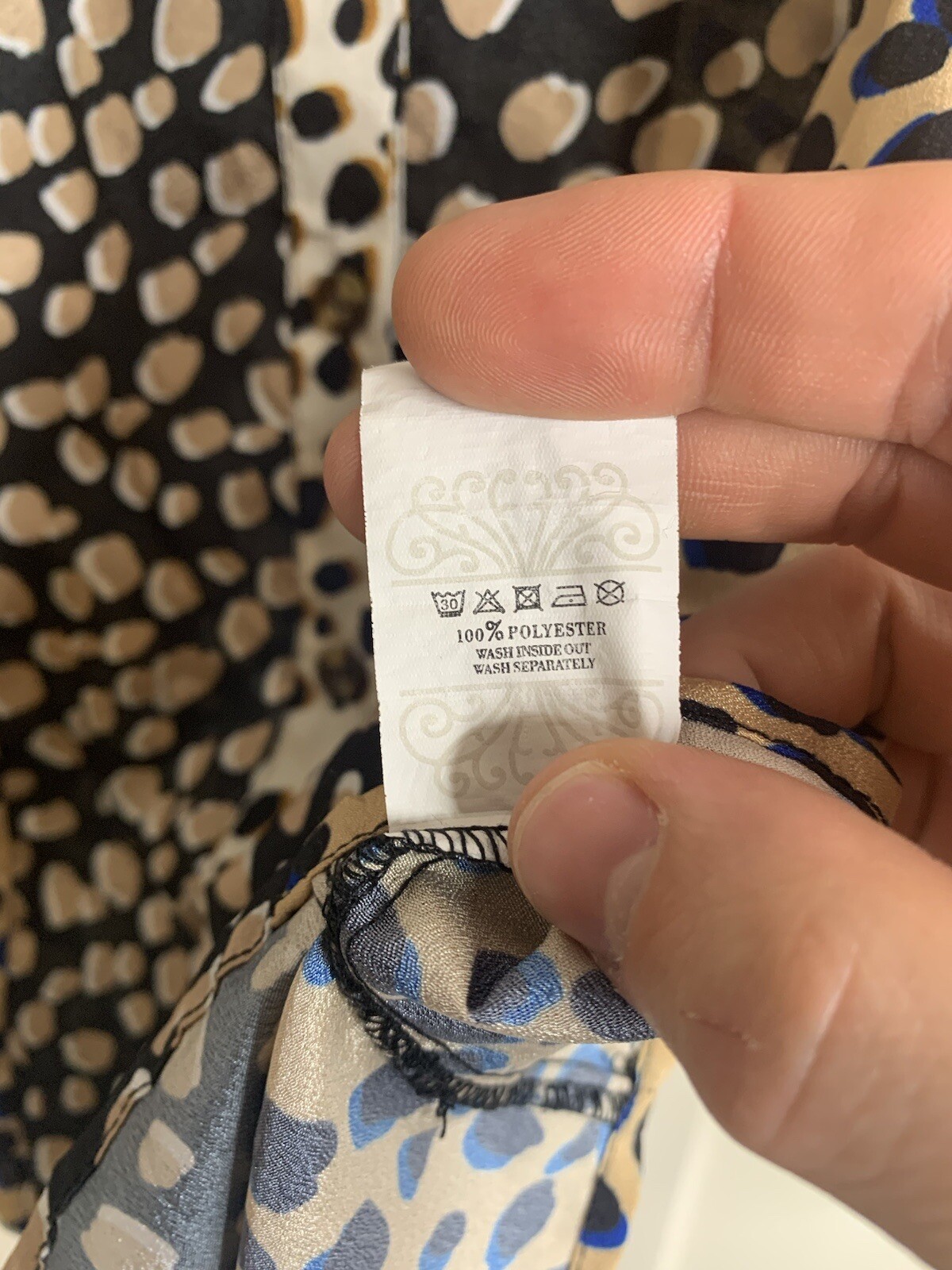 Never Fully Dressed Button Up Leopard Print Satin… - image 7