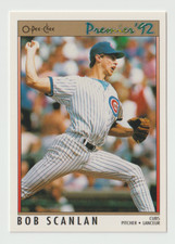 1992 O-Pee-Chee Premier Baseball #14 Bob Scanlan - Chicago Cubs