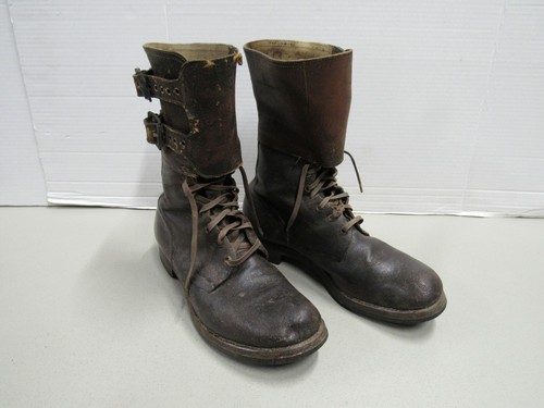 WW2 US Double Buckle Combat Boots 10 C 