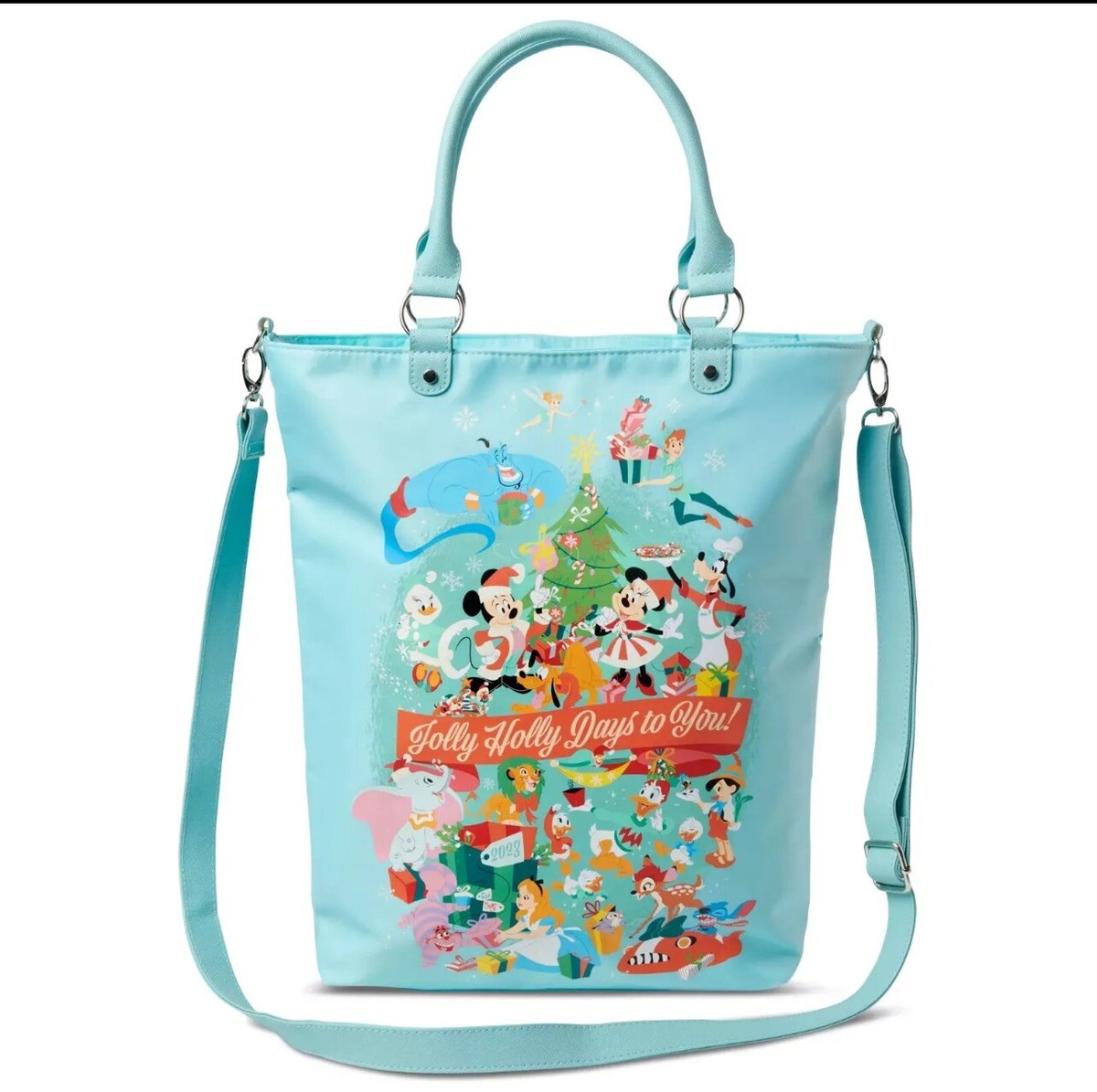 バッグ 2023 HLT Holiday Novelty 2023 Disney Parks Classics Christmas Zip Tote Bag Holiday