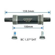 Fat Bike Shell width 100mm Neco Bottom Bracket 1.37" x24T axle length 159.5mm