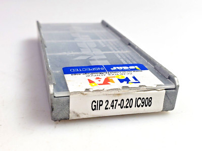 Iscar GIP 2.47-0.20 IC908 Carbide Cut-Grip Grooving/Parting Inserts (Box of 10)