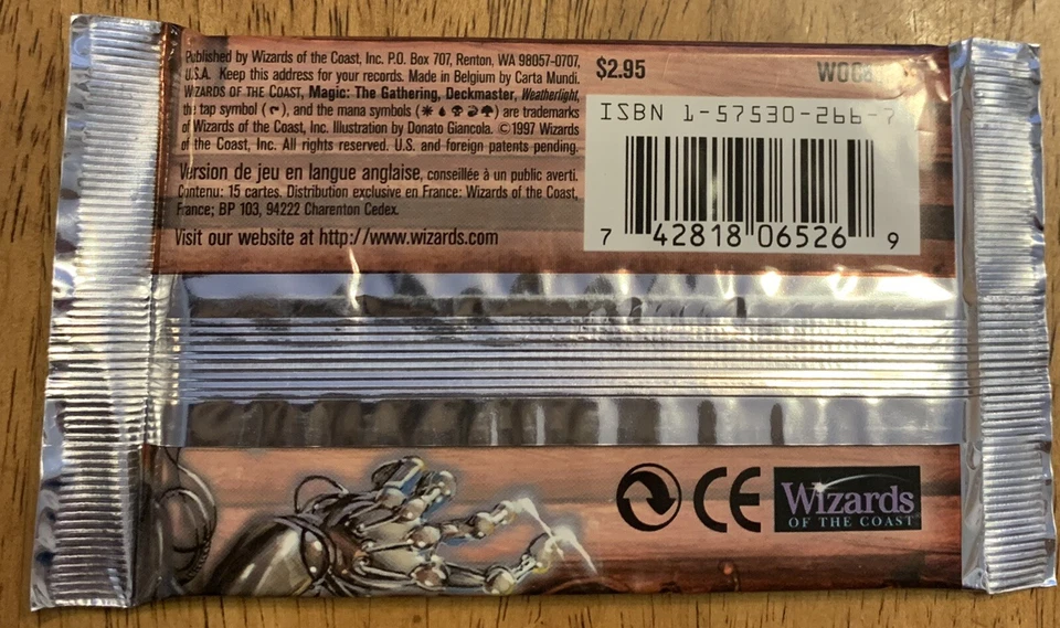 MTG Magic the Gathering Weatherlight Pack NIP Free Shipping - Image 2 of 2