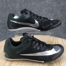 Nike Shoes Mens 11 Zoom Rival Sprint Cleats Black Spikes Lace Up DC8753-001 NEW