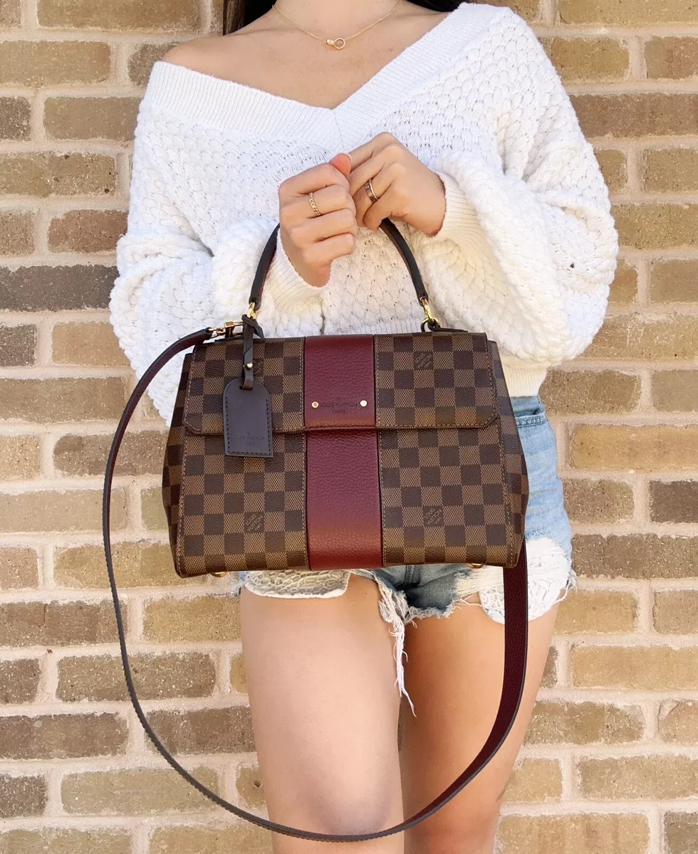 louis vuitton cream checkered bag