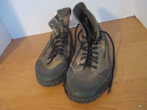 CABELA'S Camoflauge STEEL SHANK CAMO HIGH TOP SHOES~Canvas Upper~Men's 9 - Picture 2 of 5
