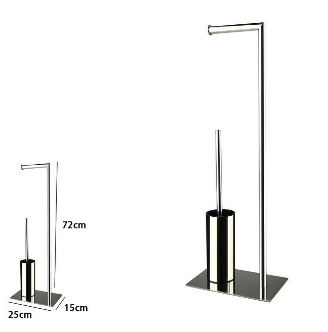 Euro Porte Papier Toilette Mural Noir Mat, Rétro Porte-Rouleau De