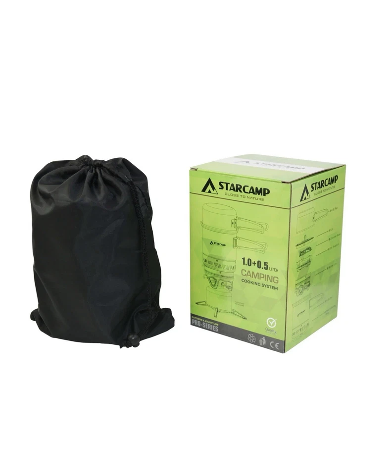 STARCAMP 1000+500ml Outdoor Camping Cooking System Hiking jetboil, fire maple - Image 3 of 4