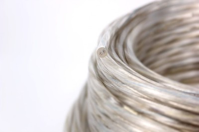 PVC-Kabel 2x0,75 mm²  transparent rund / Meterware