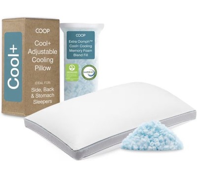 Coop Home Goods The Eden cool+ King Cooling Adjustable Gel Memory Foam Pillow