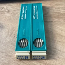 Vintage Berol Turquoise Eagle Drawing Leads #2375 2H Lot of 2`