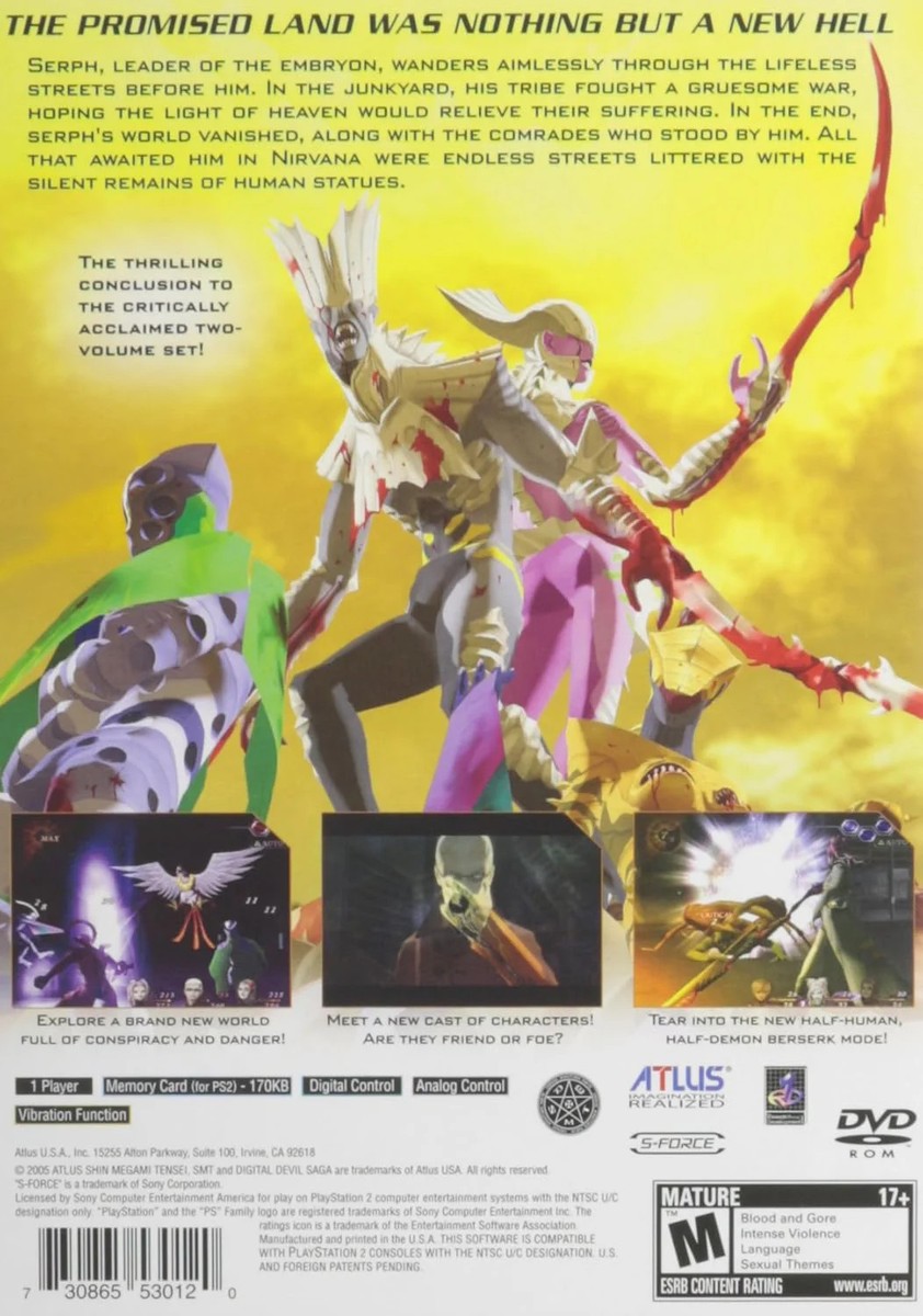 DIGITAL DEVIL SAGAシリーズ２作品【新品未開封・PS2北米版】 DIGITAL DEVIL SAGA アバタール・チューナー2作品【新品未開封