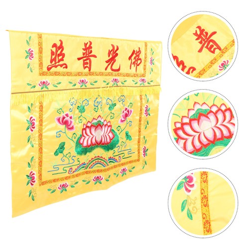 Exquisite Table Cloth Worship Table Cloth Buddha Table Adornment Table Cover - Foto 2 di 12