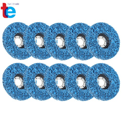 #ad 10 Pack 4.5quot; x 7 8quot; Strip Disc Wheel Paint Rust Removal Clean For Angle Grinder $28.78