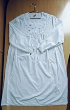 Vtg Linclalor Bloom Italy 100 Cotton Embroidered Nightgown Cottagecore Dress