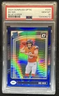 2024 Panini Donruss Optic Bo Nix Blue Hyper Rated Rookie #209 Broncos PSA 10